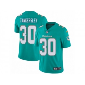 Men's Nike Miami Dolphins #30 Cordrea Tankersley Vapor Untouchable Limited Aqua Green Team Color NFL Jersey