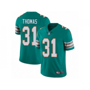 Men's Nike Miami Dolphins #31 Michael Thomas Vapor Untouchable Limited Aqua Green Alternate NFL Jersey