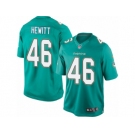 Men's Nike Miami Dolphins #46 Neville Hewitt Limited Aqua Green Team Color NFL Jersey