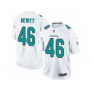 Men's Nike Miami Dolphins #46 Neville Hewitt Limited White NFL Jersey