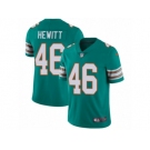 Men's Nike Miami Dolphins #46 Neville Hewitt Vapor Untouchable Limited Aqua Green Alternate NFL Jersey