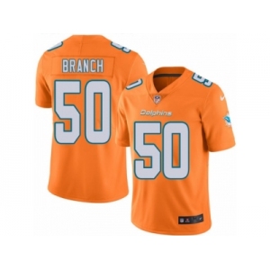 Men's Nike Miami Dolphins #50 Andre Branch Limited Orange Rush NFL Jersey