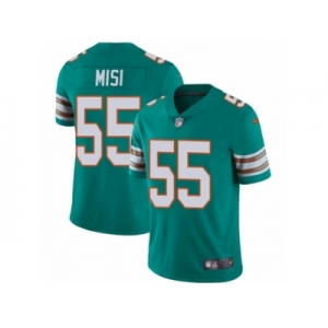 Men's Nike Miami Dolphins #55 Koa Misi Vapor Untouchable Limited Aqua Green Alternate NFL Jersey