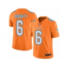 Men's Nike Miami Dolphins #6 Brandon Doughty Limited Orange Rush NFL Jersey