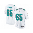 Men's Nike Miami Dolphins #65 Anthony Steen Limited White NFL Jersey