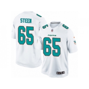 Men's Nike Miami Dolphins #65 Anthony Steen Limited White NFL Jersey