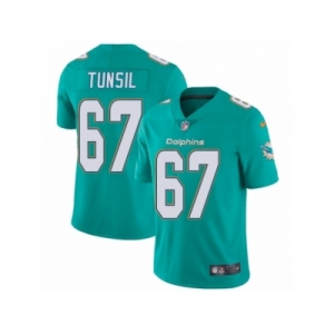 Men's Nike Miami Dolphins #67 Laremy Tunsil Vapor Untouchable Limited Aqua Green Team Color NFL Jersey