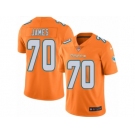 Men's Nike Miami Dolphins #70 Ja'Wuan James Limited Orange Rush NFL Jersey