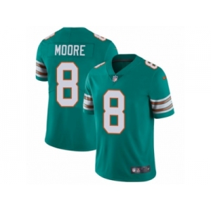 Men's Nike Miami Dolphins #8 Matt Moore Vapor Untouchable Limited Aqua Green Alternate NFL Jersey