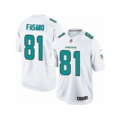 Men's Nike Miami Dolphins #81 Anthony Fasano Limited White NFL Jersey