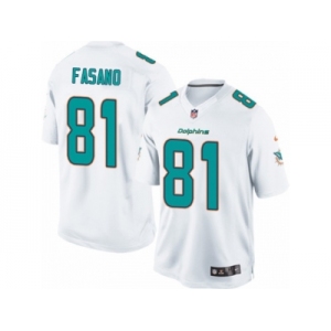 Men's Nike Miami Dolphins #81 Anthony Fasano Limited White NFL Jersey