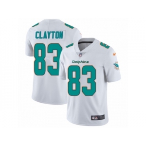 Men's Nike Miami Dolphins #83 Mark Clayton Vapor Untouchable Limited White NFL Jersey