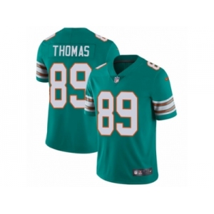 Men's Nike Miami Dolphins #89 Julius Thomas Vapor Untouchable Limited Aqua Green Alternate NFL Jersey