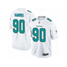 Men's Nike Miami Dolphins #90 Charles Harris Limited White NFL Jersey