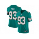 Men's Nike Miami Dolphins #93 Ndamukong Suh Vapor Untouchable Limited Aqua Green Alternate NFL Jersey