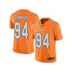 Men's Nike Miami Dolphins #94 Lawrence Timmons Limited Orange Rush NFL Jersey