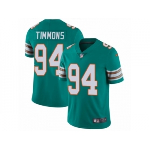 Men's Nike Miami Dolphins #94 Lawrence Timmons Vapor Untouchable Limited Aqua Green Alternate NFL Jersey