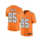 Men's Nike Miami Dolphins #95 William Hayes Limited Orange Rush NFL Jersey