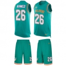 Nike Dolphins #26 Salvon Ahmed Aqua Green Team Color Men's Stitched NFL Limited Tank Top Suit Jersey