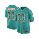 Nike Miami Dolphins #11 DeVante Parker Aqua Green Team Color Men's Stitched NFL Limited Strobe Jersey