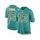 Nike Miami Dolphins #13 Dan Marino Aqua Green Team Color Men's Stitched NFL Limited Strobe Jersey