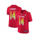 Nike Miami Dolphins #14 Jarvis Landry Red Men Stitched NFL Limited AFC 2018 Pro Bowl Jersey