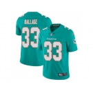 Nike Miami Dolphins #33 Kalen Ballage Aqua Green Team Color Men Stitched NFL Vapor Untouchable Limited Jersey