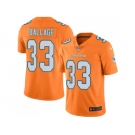 Nike Miami Dolphins #33 Kalen Ballage Orange Men Stitched NFL Limited Rush Jersey