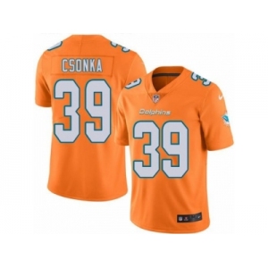 Nike Miami Dolphins #39 Larry Csonka Orange Men's Stitched NFL Limited Rush Jersey