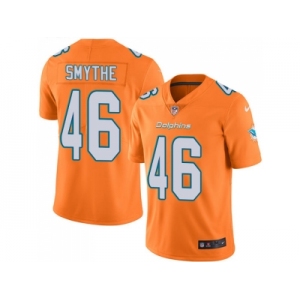 Nike Miami Dolphins #46 Durham Smythe Orange Men Stitched NFL Limited Rush Jersey