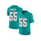 Nike Miami Dolphins #55 Jerome Baker Aqua Green Team Color Men Stitched NFL Vapor Untouchable Limited Jersey