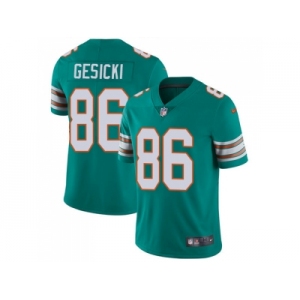 Nike Miami Dolphins #86 Mike Gesicki Aqua Green Alternate Men Stitched NFL Vapor Untouchable Limited Jersey
