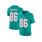 Nike Miami Dolphins #86 Mike Gesicki Aqua Green Team Color Men Stitched NFL Vapor Untouchable Limited Jersey