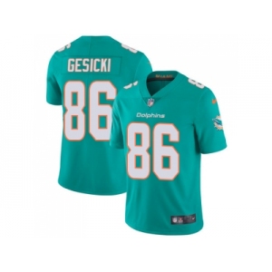 Nike Miami Dolphins #86 Mike Gesicki Aqua Green Team Color Men Stitched NFL Vapor Untouchable Limited Jersey