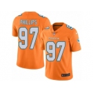 Nike Miami Dolphins #97 Jordan Phillips Orange Men's Stitched NFL Limited Rush Jersey