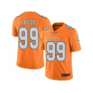 Nike Miami Dolphins #99 Jason Taylor Orange Men's Stitched NFL Limited Rush Jersey