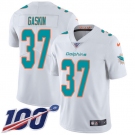 ike Dolphins #37 Myles Gaskin White Men's Stitched NFL 100th Season Vapor Untouchable Limited Jersey