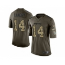 nike nfl jerseys miami dolphins #14 landry army green[nike Limited Salute To Service]