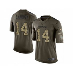 nike nfl jerseys miami dolphins #14 landry army green[nike Limited Salute To Service]