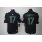 nike nfl jerseys miami dolphins #17 tannehill black[nike impact limited]