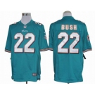 nike nfl jerseys miami dolphins #22 bush green[nike limited]