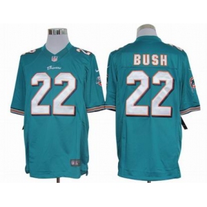 nike nfl jerseys miami dolphins #22 bush green[nike limited]