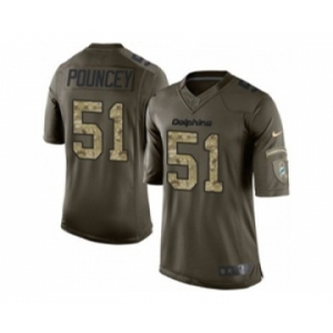 nike nfl jerseys miami dolphins #51 mike pouncey army green[nike Limited Salute To Service]