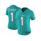 Women Nike Miami Dolphins #1 Cody Parkey Aqua Green Team Color Vapor Untouchable Limited Player NFL Jersey