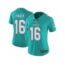 Women Nike Miami Dolphins #16 Matt Haack Aqua Green Team Color Vapor Untouchable Limited Player NFL Jersey