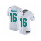 Women Nike Miami Dolphins #16 Matt Haack White Vapor Untouchable Limited Player NFL Jersey