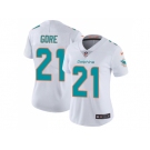 Women Nike Miami Dolphins #21 Frank Gore White Stitched NFL Vapor Untouchable Limited Jersey