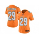 Women Nike Miami Dolphins #29 Minkah Fitzpatrick Orange Stitched NFL Limited Rush Jersey