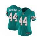 Women Nike Miami Dolphins #44 Stephone Anthony Aqua Green Alternate Vapor Untouchable Limited Player NFL Jersey