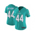 Women Nike Miami Dolphins #44 Stephone Anthony Aqua Green Team Color Vapor Untouchable Limited Player NFL Jersey